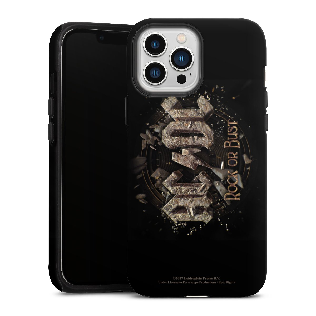 iPhone 13 Pro Max Handy Panzer Handyhülle robuste Outdoor Hülle Schutzhülle matt Acdc Official Licensed Product Rock Or Bust Tough Case