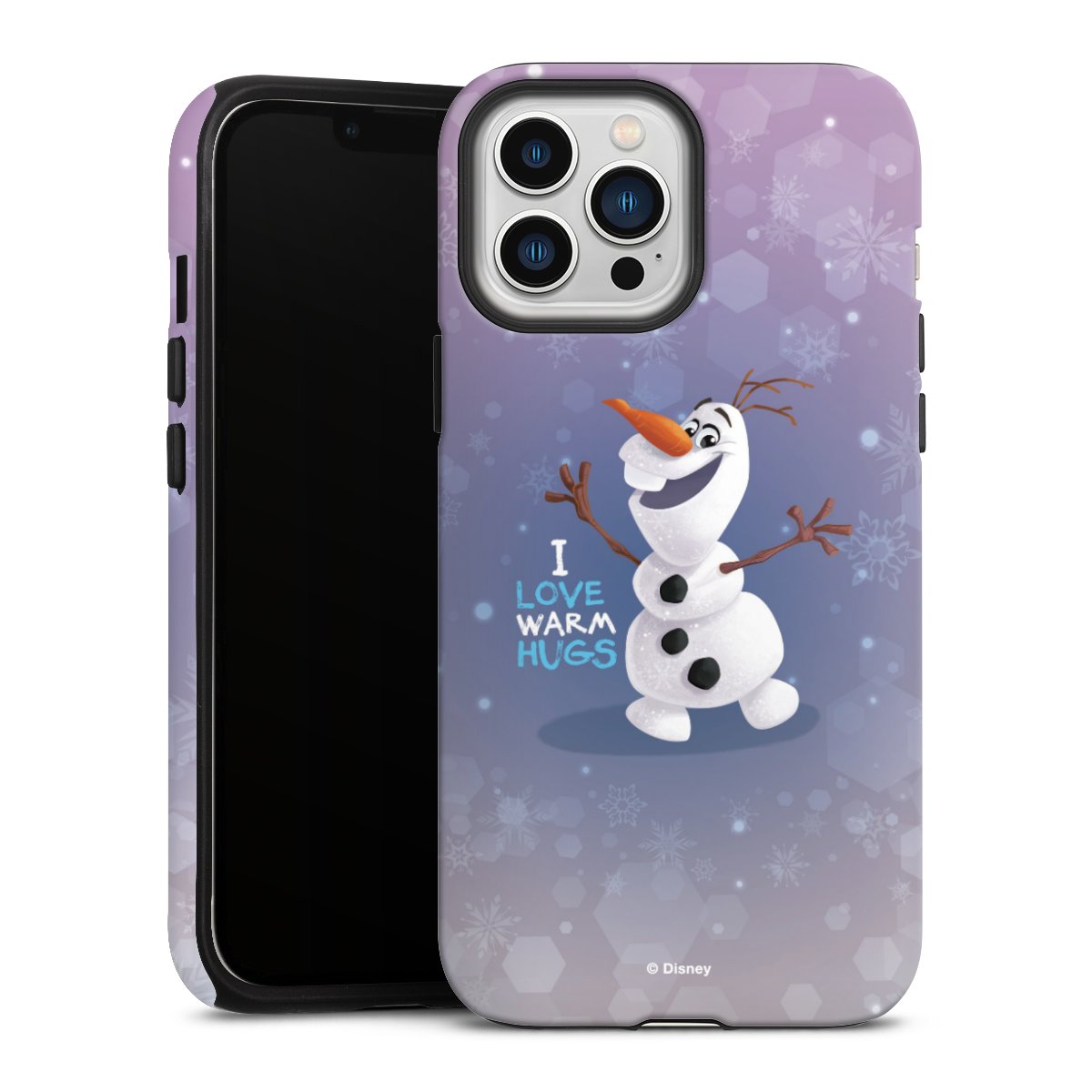 iPhone 13 Pro Max Handy Panzer Handyhülle robuste Outdoor Hülle Schutzhülle matt Frozen Frozen Olaf Official Licensed Product Tough Case