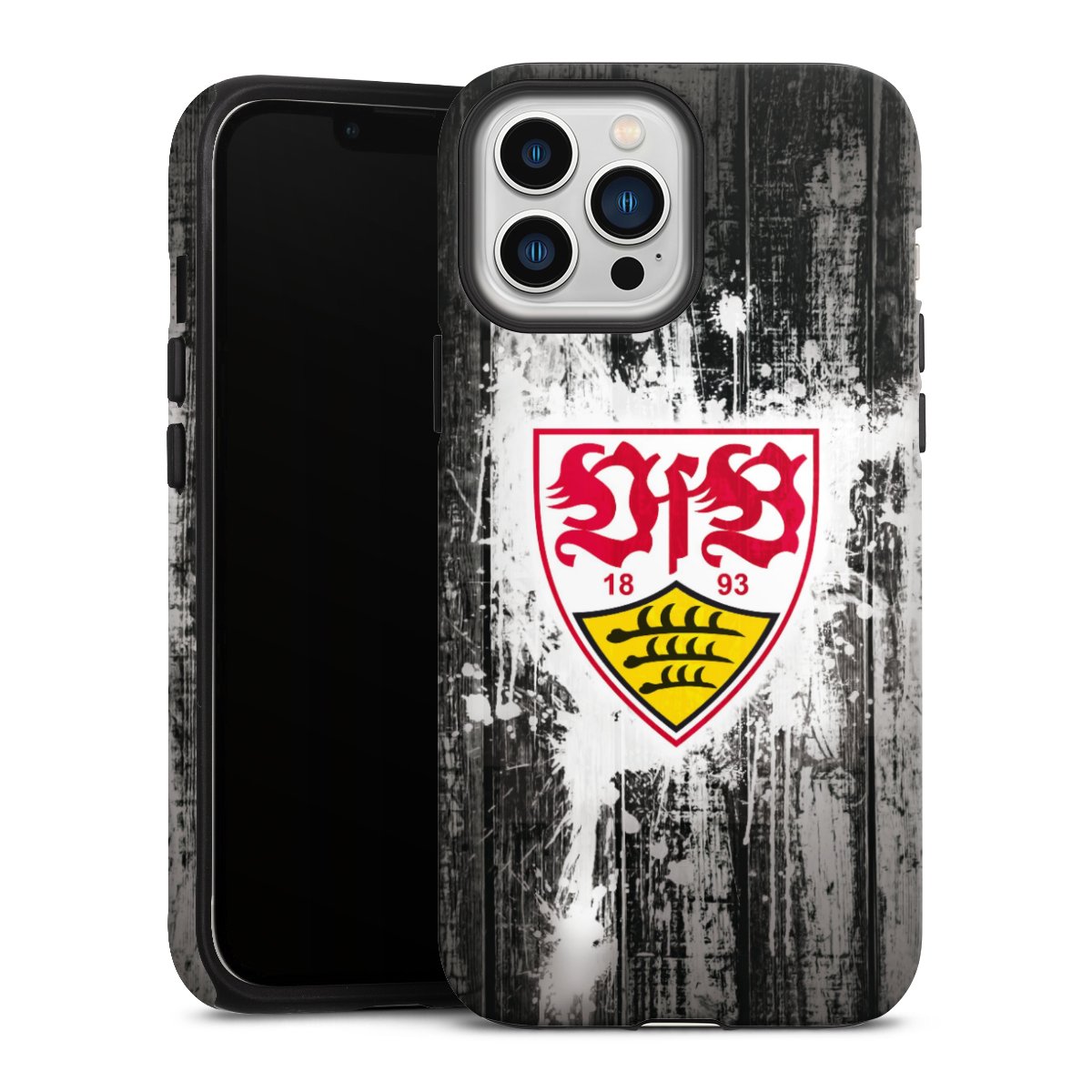 iPhone 13 Pro Max Handy Panzer Handyhülle robuste Outdoor Hülle Schutzhülle matt Vfb Stuttgart Official Licensed Product Tough Case