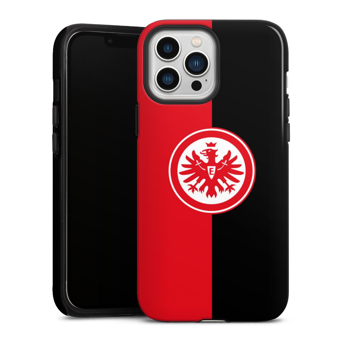 iPhone 13 Pro Max Handy Panzer Handyhülle robuste Outdoor Hülle Schutzhülle glänzend Official Licensed Product Eintracht Frankfurt Sge Tough Case