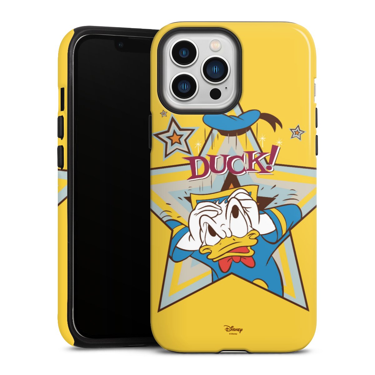 iPhone 13 Pro Max Handy Panzer Handyhülle robuste Outdoor Hülle Schutzhülle glänzend Official Licensed Product Donald Duck Disney Tough Case