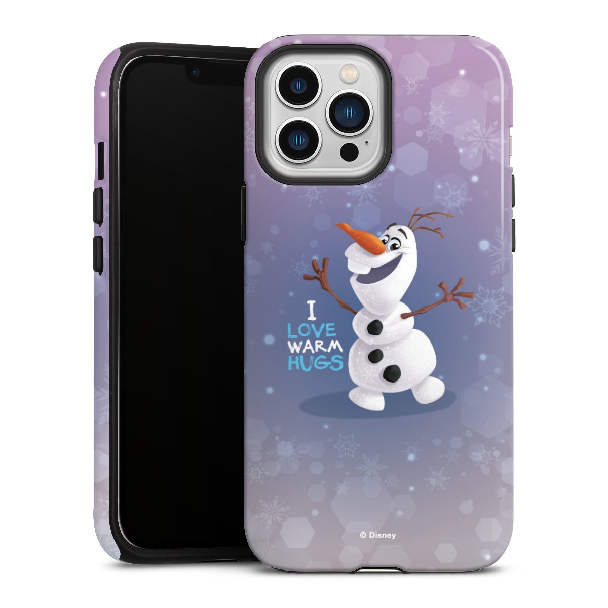 iPhone 13 Pro Max Handy Panzer Handyhülle robuste Outdoor Hülle Schutzhülle glänzend Frozen Frozen Olaf Official Licensed Product Tough Case