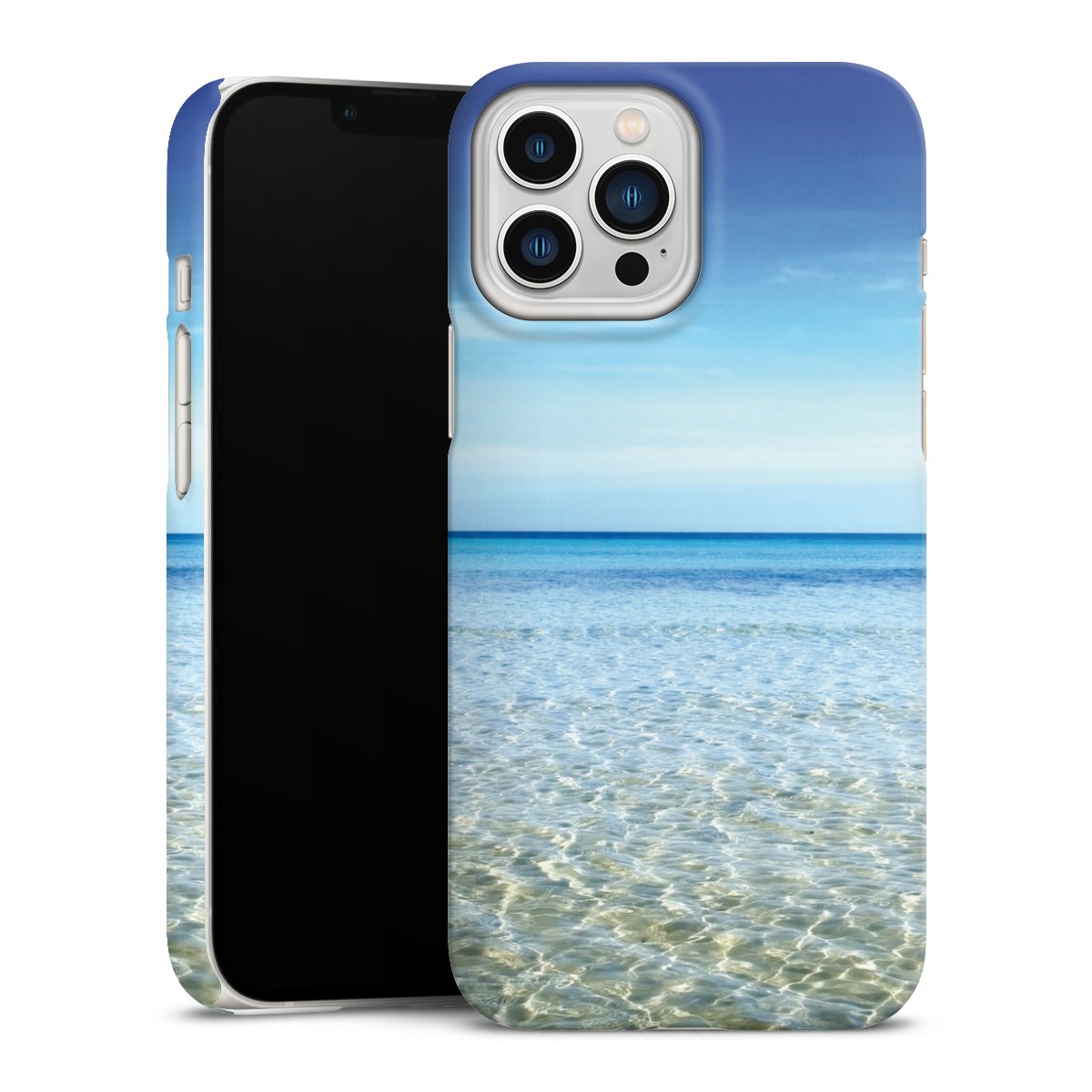 iPhone 13 Pro Max Handy Premium Case Smartphone Handyhülle Schutzhülle matt Urlaub Sky Ocean Premium Case