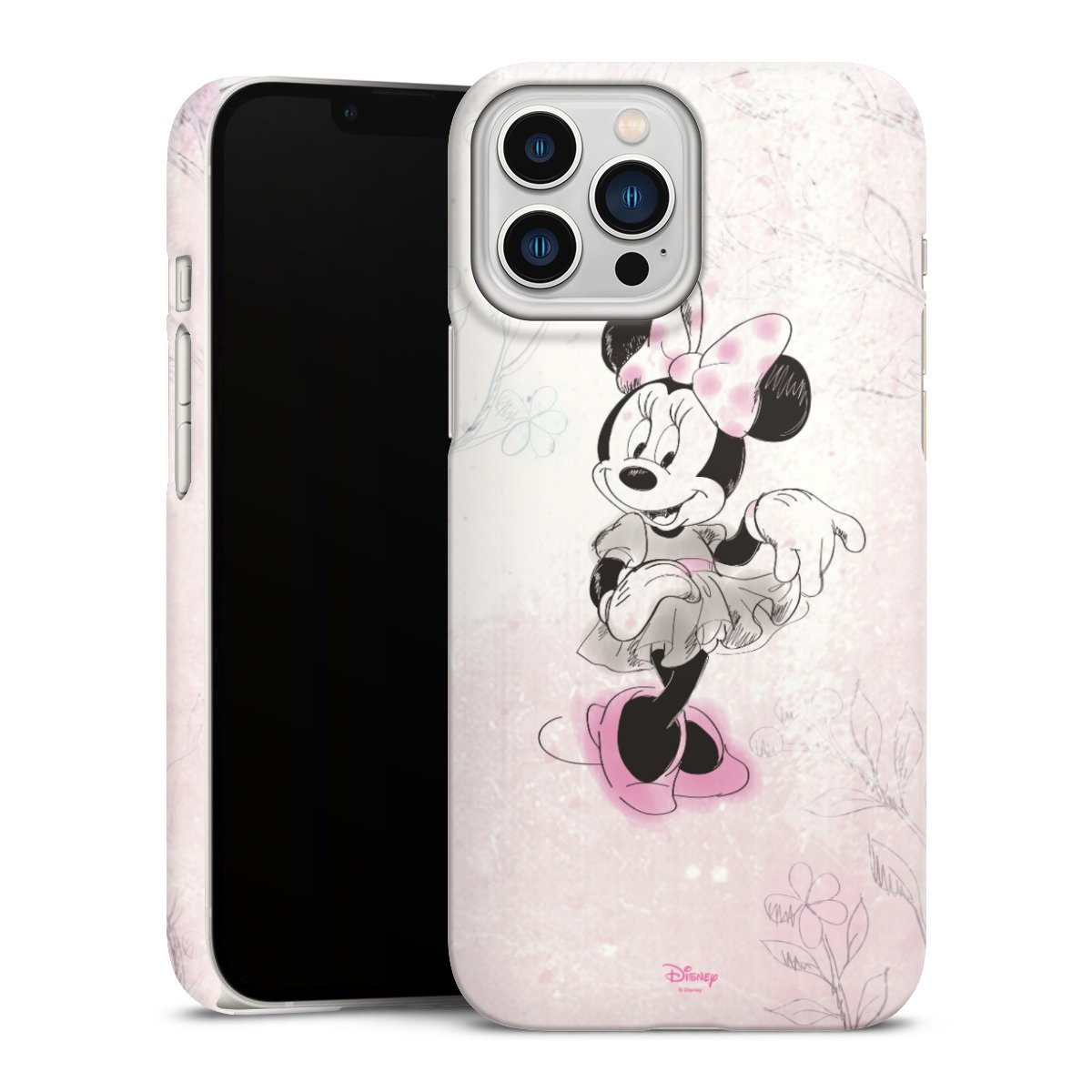 iPhone 13 Pro Max Handy Premium Case Smartphone Handyhülle Schutzhülle matt Disney Minnie Mouse Vintage Premium Case