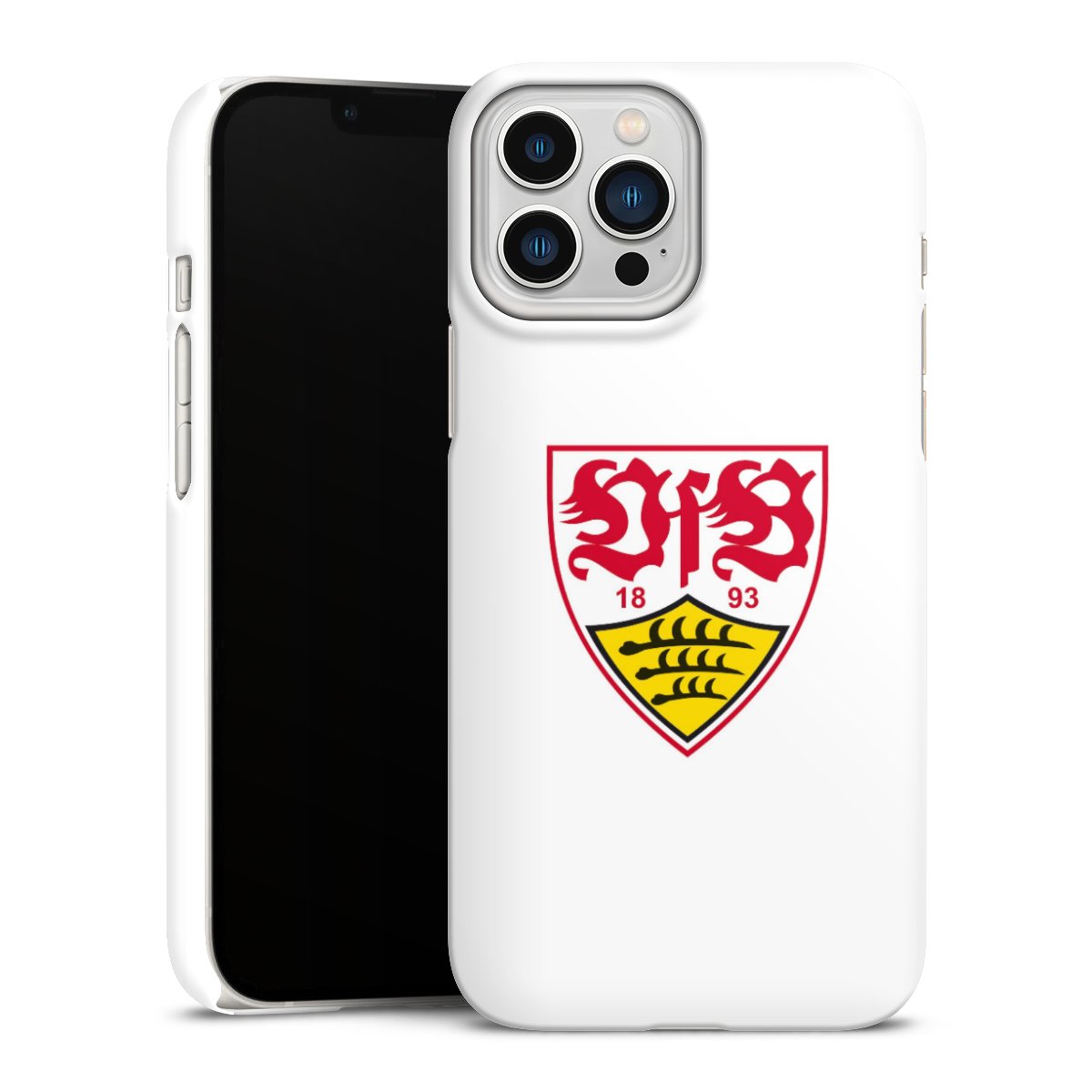 iPhone 13 Pro Max Handy Premium Case Smartphone Handyhülle Schutzhülle matt Logo Official Licensed Product Vfb Stuttgart Premium Case