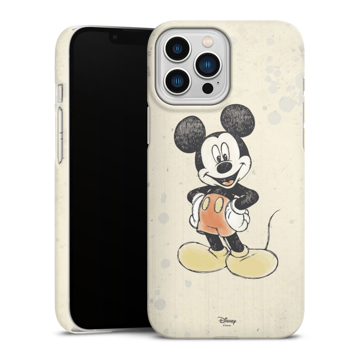 iPhone 13 Pro Max Handy Premium Case Smartphone Handyhülle Schutzhülle matt Water Colour Mickey & Minnie Mouse Official Licensed Product Premium Case