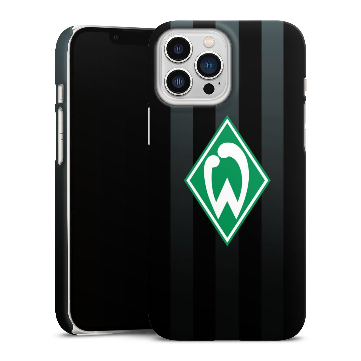 iPhone 13 Pro Max Handy Premium Case Smartphone Handyhülle Schutzhülle matt Stripes Sv Werder Bremen Official Licensed Product Premium Case