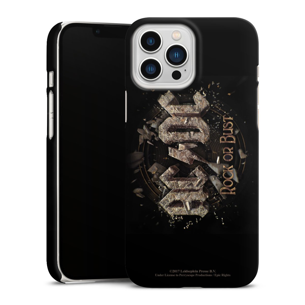 iPhone 13 Pro Max Handy Premium Case Smartphone Handyhülle Schutzhülle matt Acdc Official Licensed Product Rock Or Bust Premium Case