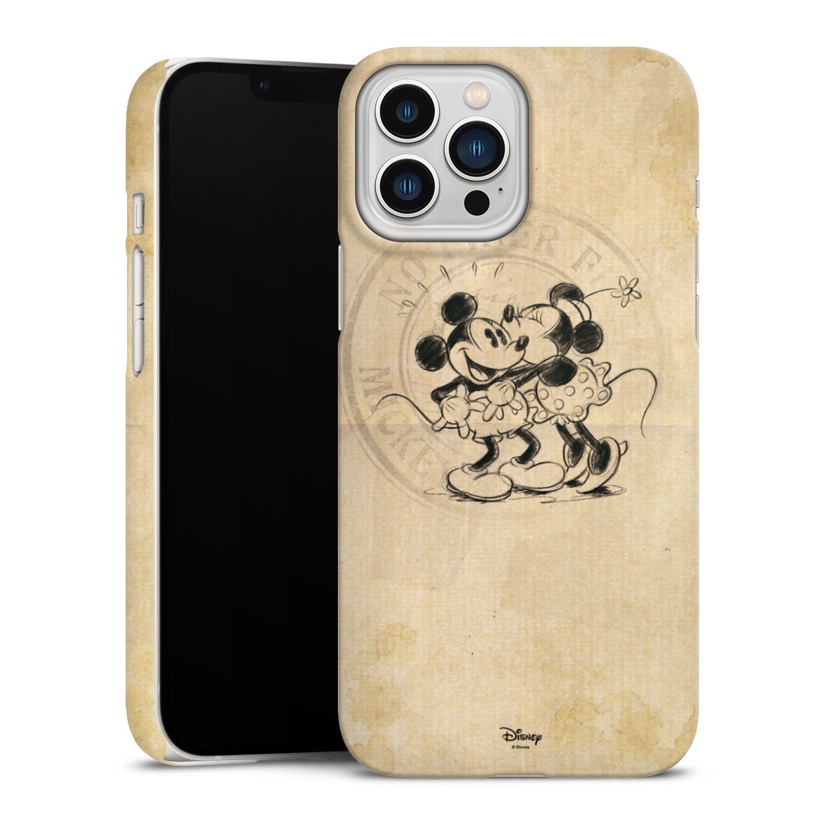 iPhone 13 Pro Max Handy Premium Case Smartphone Handyhülle Schutzhülle matt Mickey Mouse Vintage Minnie Mouse Premium Case