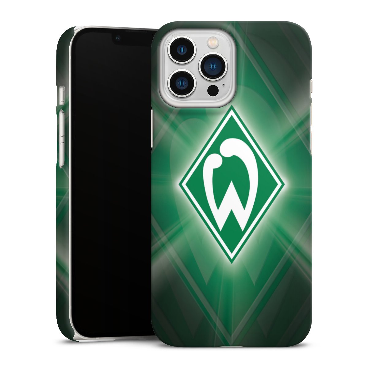 iPhone 13 Pro Max Handy Premium Case Smartphone Handyhülle Schutzhülle matt Sv Werder Bremen Official Licensed Product Coat Of Arms Premium Case