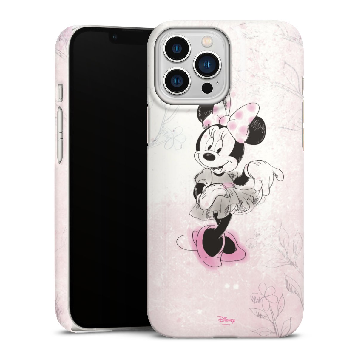 iPhone 13 Pro Max Handy Premium Case Smartphone Handyhülle Schutzhülle glänzend Disney Minnie Mouse Vintage Premium Case