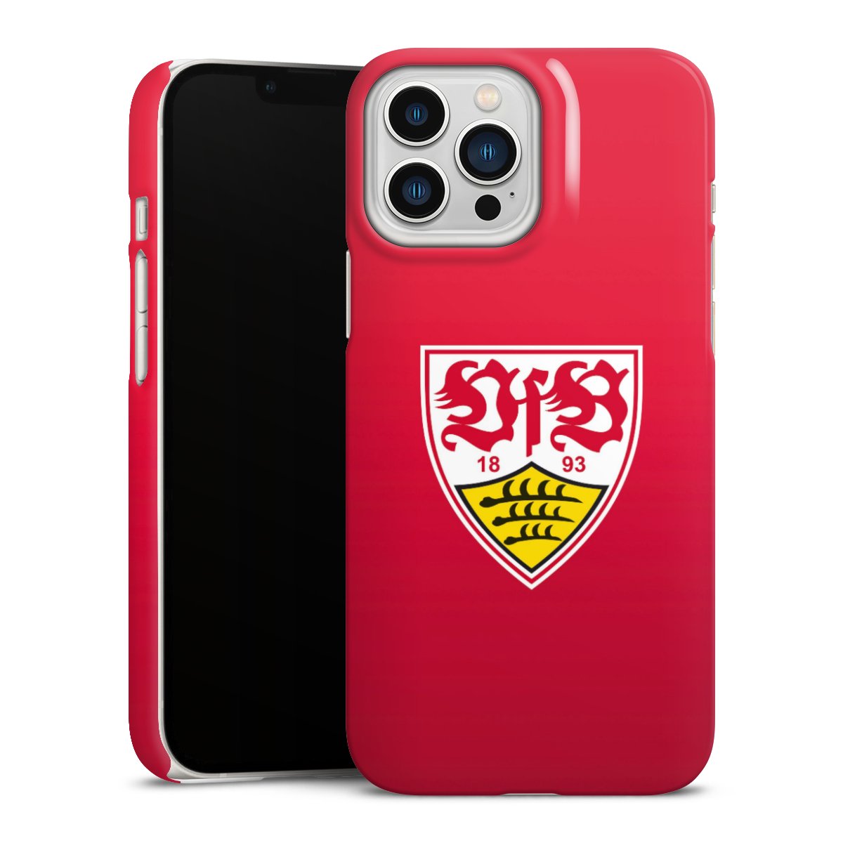 iPhone 13 Pro Max Handy Premium Case Smartphone Handyhülle Schutzhülle glänzend Official Licensed Product Vfb Stuttgart Premium Case