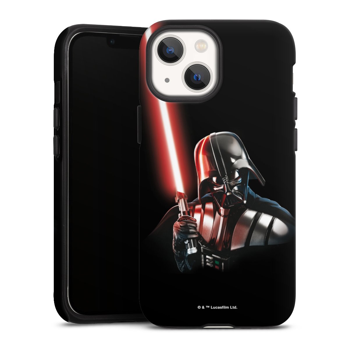 iPhone 13 Mini Handy Panzer Handyhülle robuste Outdoor Hülle Schutzhülle matt Star Wars Merchandise Darth Vader Tough Case