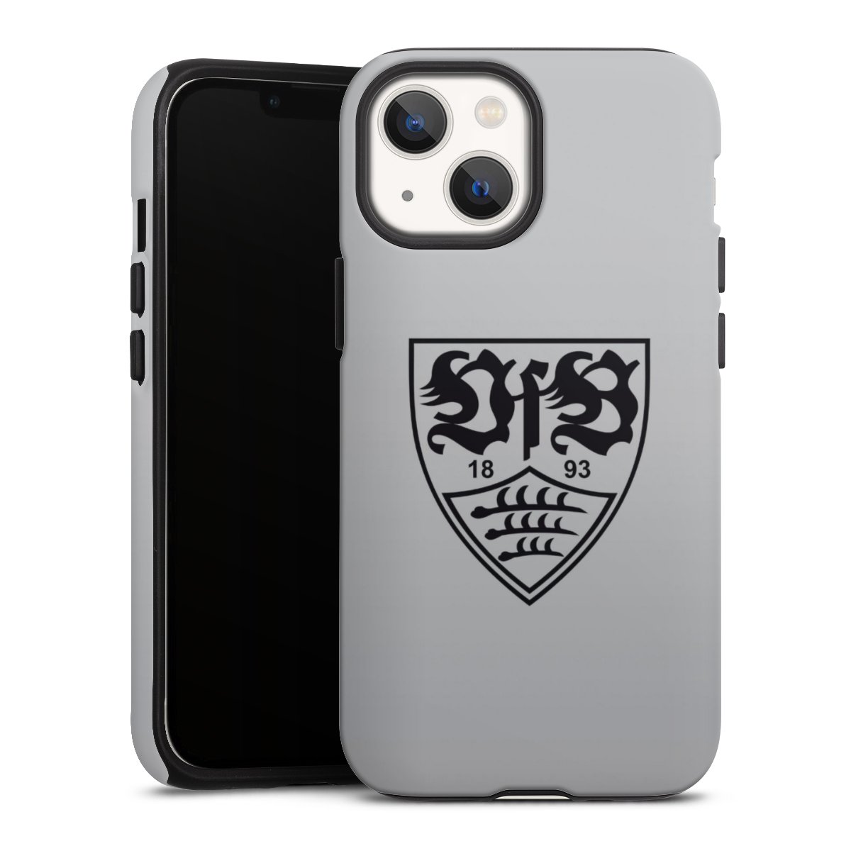 iPhone 13 Mini Handy Panzer Handyhülle robuste Outdoor Hülle Schutzhülle matt Logo Vfb Stuttgart Official Licensed Product Tough Case