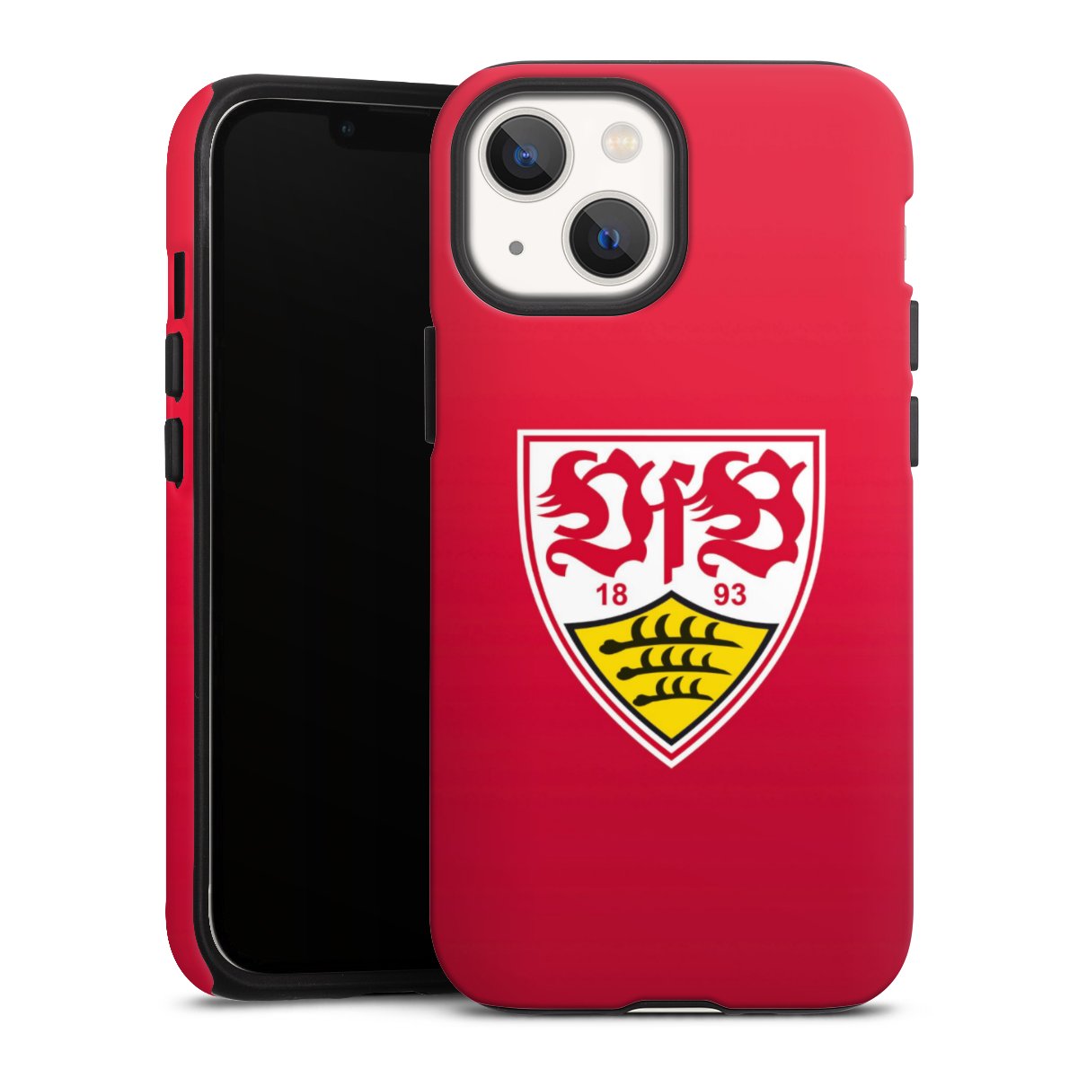 iPhone 13 Mini Handy Panzer Handyhülle robuste Outdoor Hülle Schutzhülle matt Official Licensed Product Vfb Stuttgart Tough Case