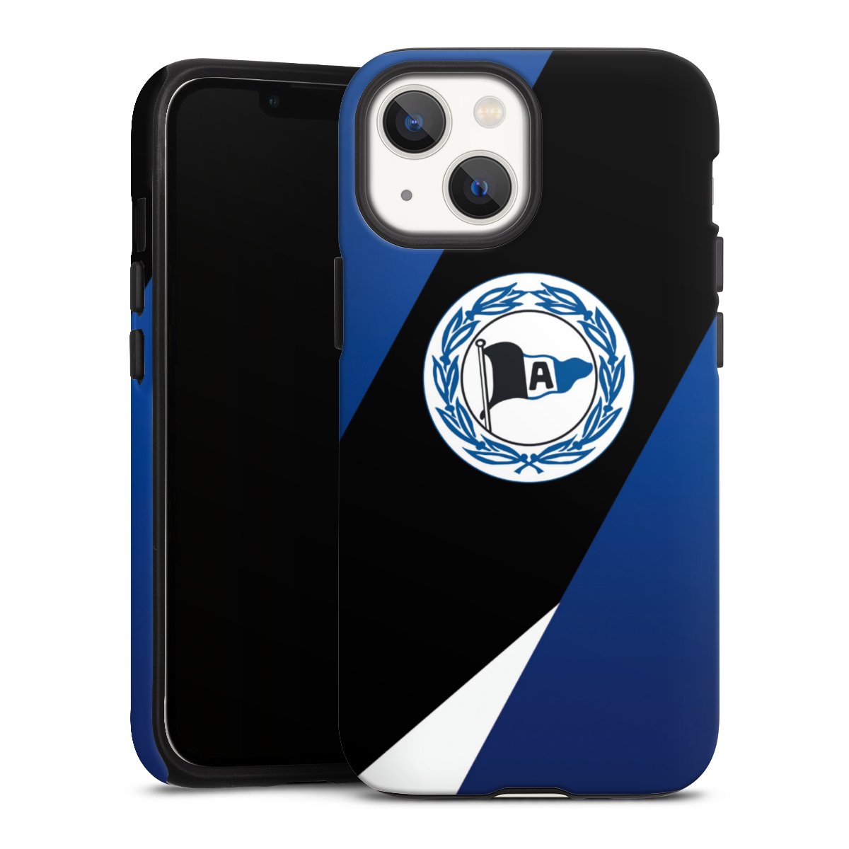 iPhone 13 Mini Handy Panzer Handyhülle robuste Outdoor Hülle Schutzhülle matt Official Licensed Product Arminia Bielefeld Dsc Tough Case