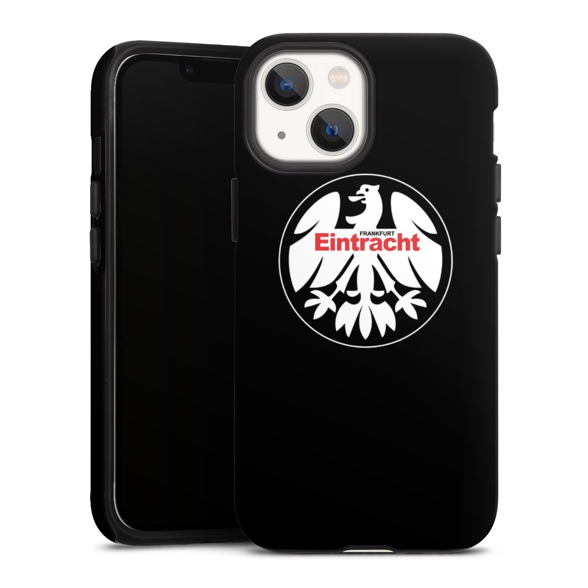 iPhone 13 Mini Handy Panzer Handyhülle robuste Outdoor Hülle Schutzhülle matt Official Licensed Product Eintracht Frankfurt Sge Tough Case