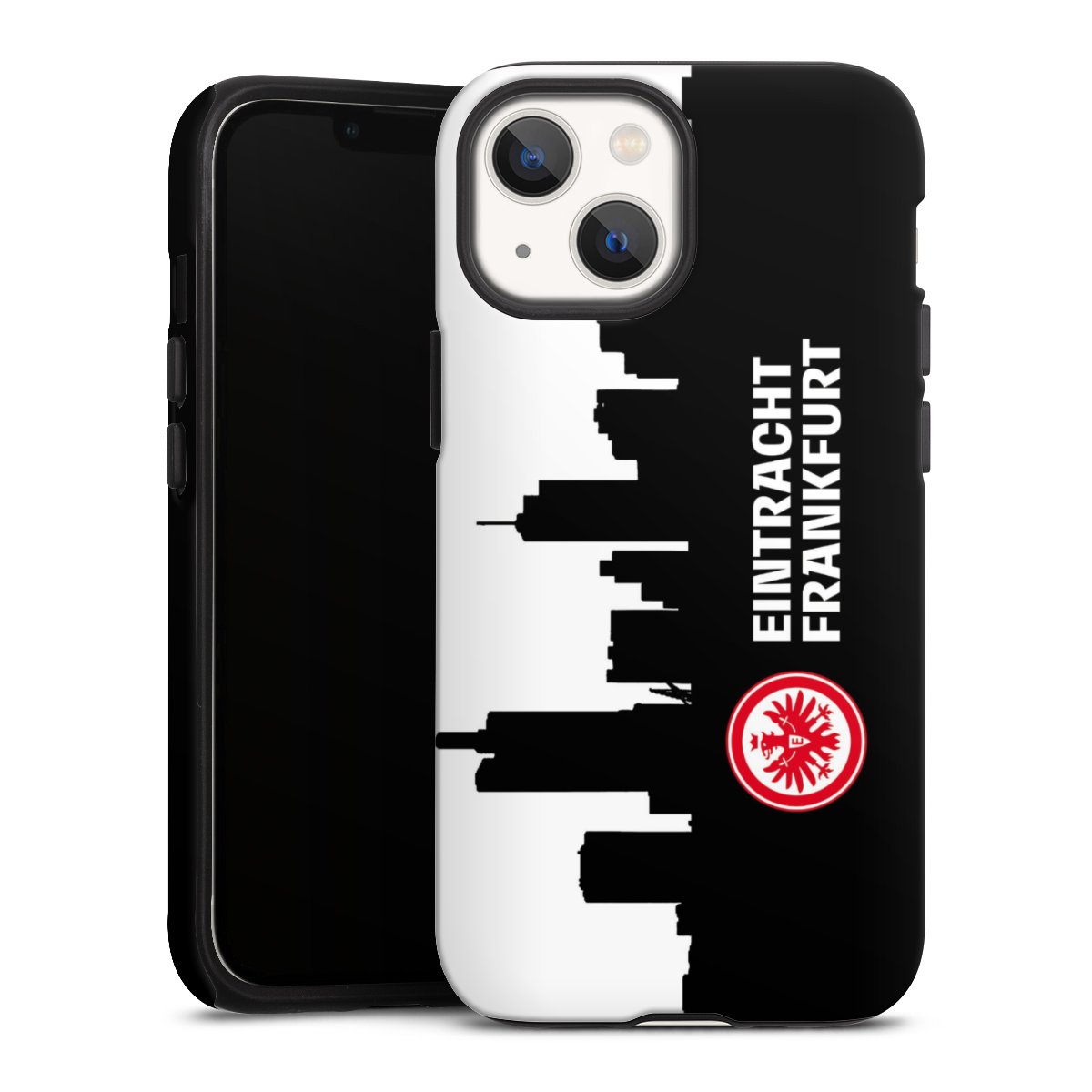 iPhone 13 Mini Handy Panzer Handyhülle robuste Outdoor Hülle Schutzhülle matt Sge Eintracht Frankfurt Official Licensed Product Tough Case