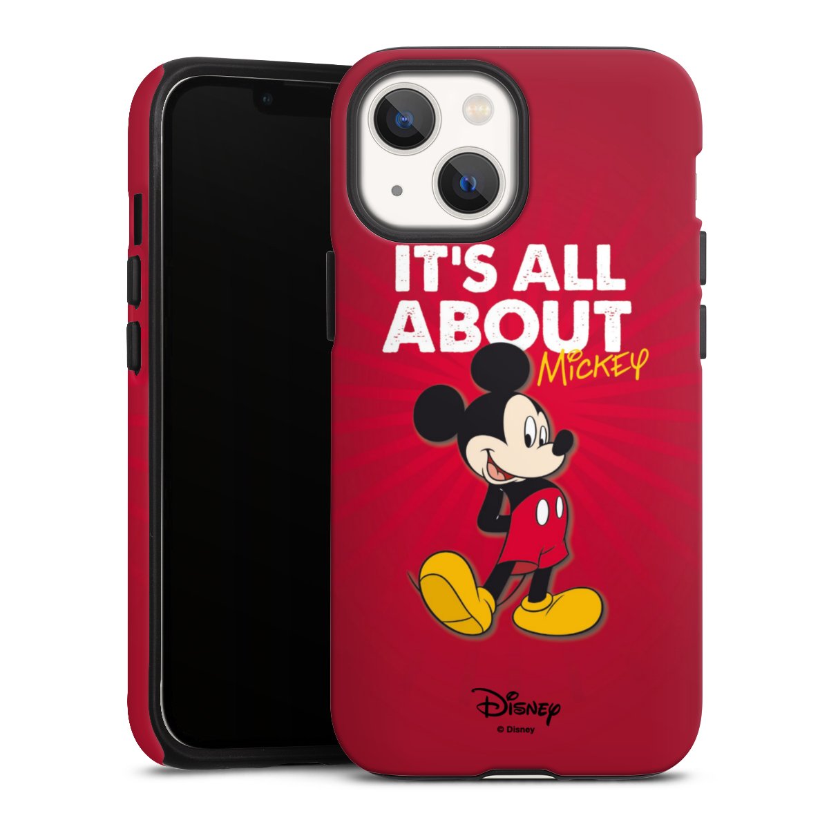 iPhone 13 Mini Handy Panzer Handyhülle robuste Outdoor Hülle Schutzhülle matt Mouse Disney Official Licensed Product Tough Case