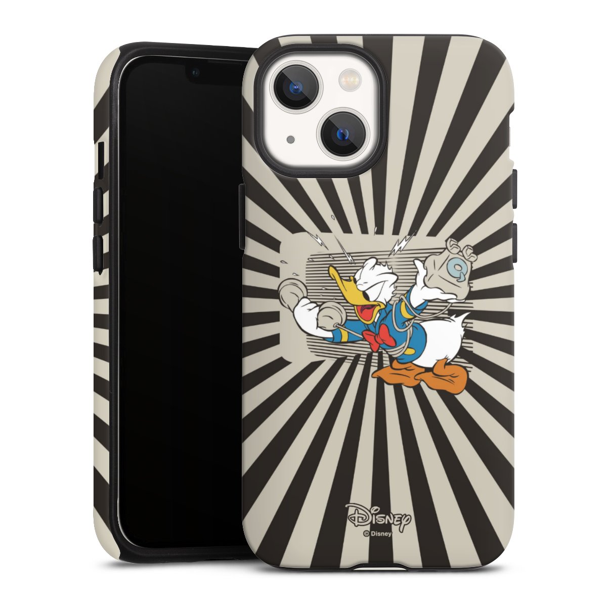 iPhone 13 Mini Handy Panzer Handyhülle robuste Outdoor Hülle Schutzhülle matt Donald Duck Disney Official Licensed Product Tough Case