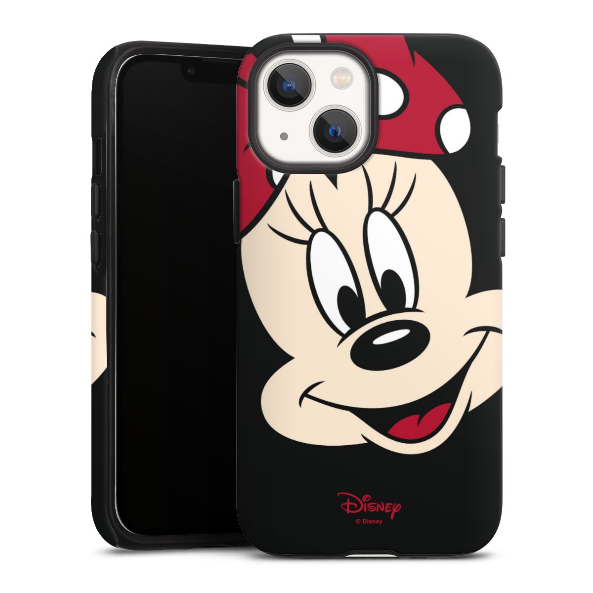 iPhone 13 Mini Handy Panzer Handyhülle robuste Outdoor Hülle Schutzhülle matt Minnie Mouse Official Licensed Product Disney Tough Case