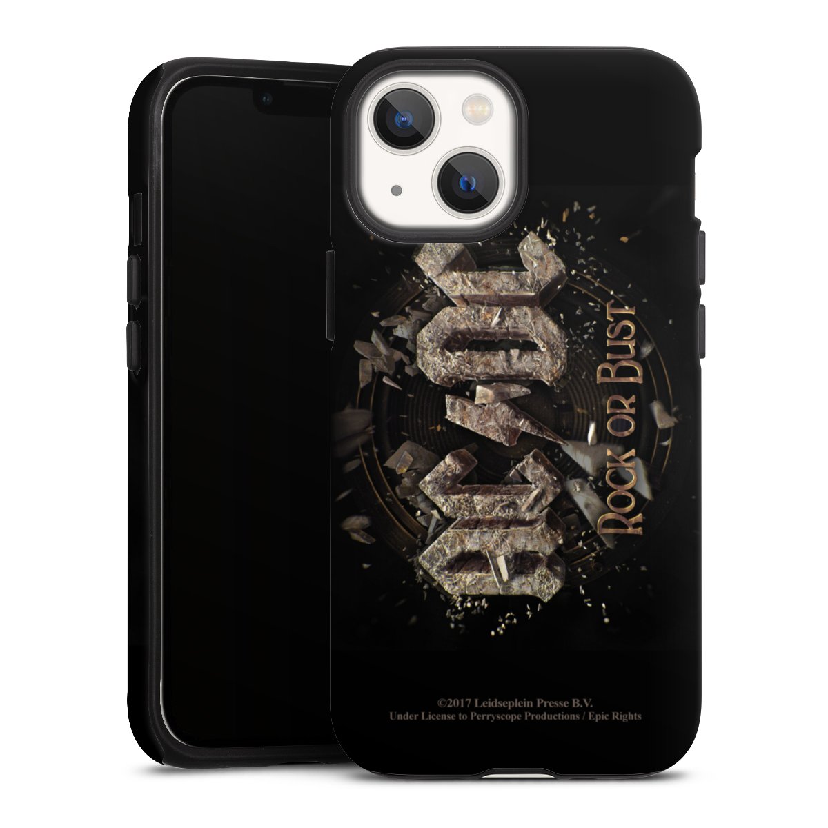 iPhone 13 Mini Handy Panzer Handyhülle robuste Outdoor Hülle Schutzhülle matt Acdc Official Licensed Product Rock Or Bust Tough Case