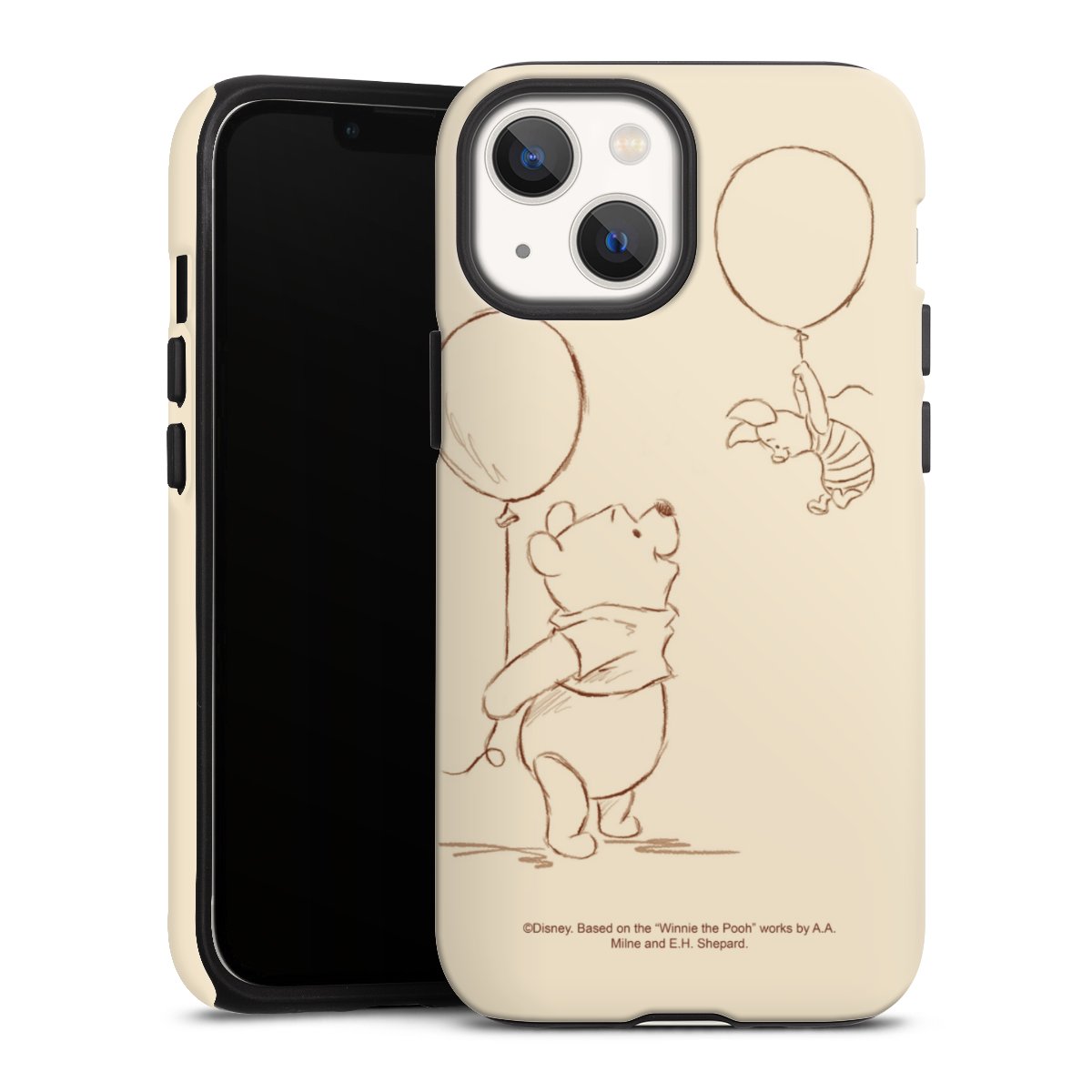 iPhone 13 Mini Handy Panzer Handyhülle robuste Outdoor Hülle Schutzhülle matt Official Licensed Product Winnie The Pooh Disney Tough Case