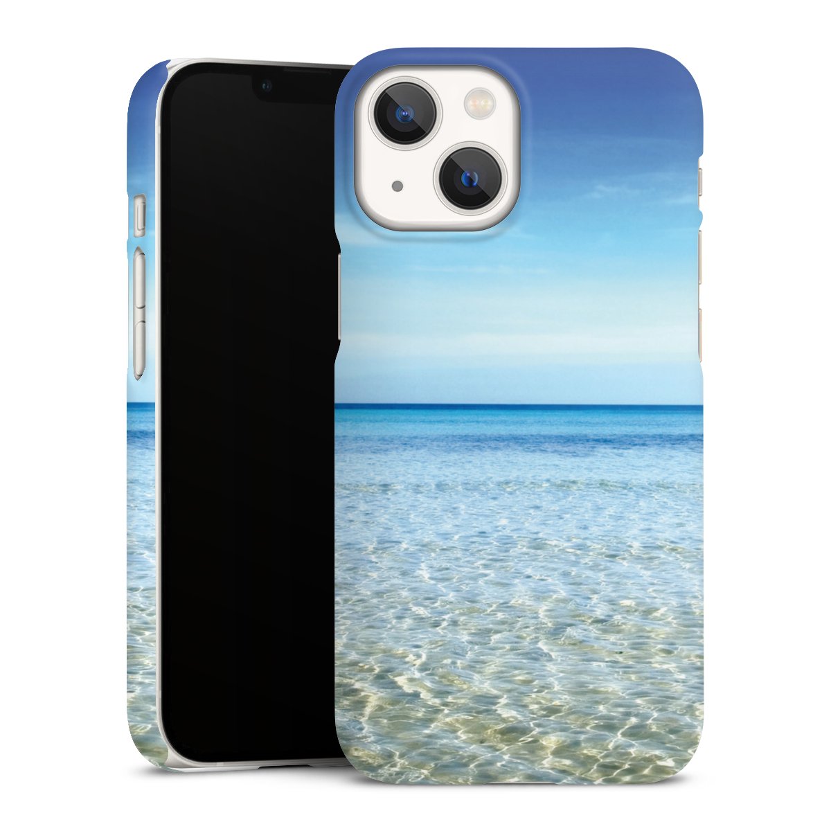 iPhone 13 Mini Handy Premium Case Smartphone Handyhülle Schutzhülle matt Urlaub Sky Ocean Premium Case