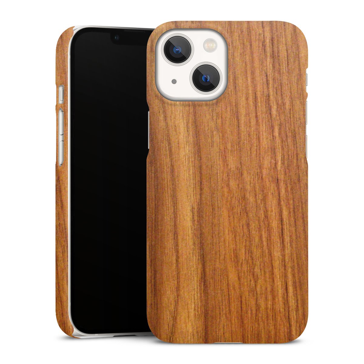 iPhone 13 Mini Handy Premium Case Smartphone Handyhülle Schutzhülle matt Wood Larch Wooden Look Premium Case