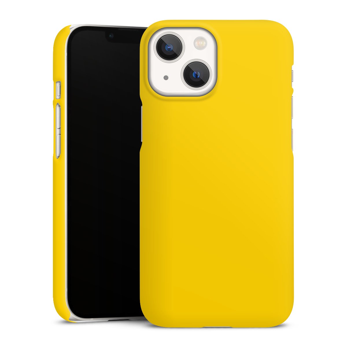 iPhone 13 Mini Handy Premium Case Smartphone Handyhülle Schutzhülle matt Yellow Unicoloured Colour Premium Case