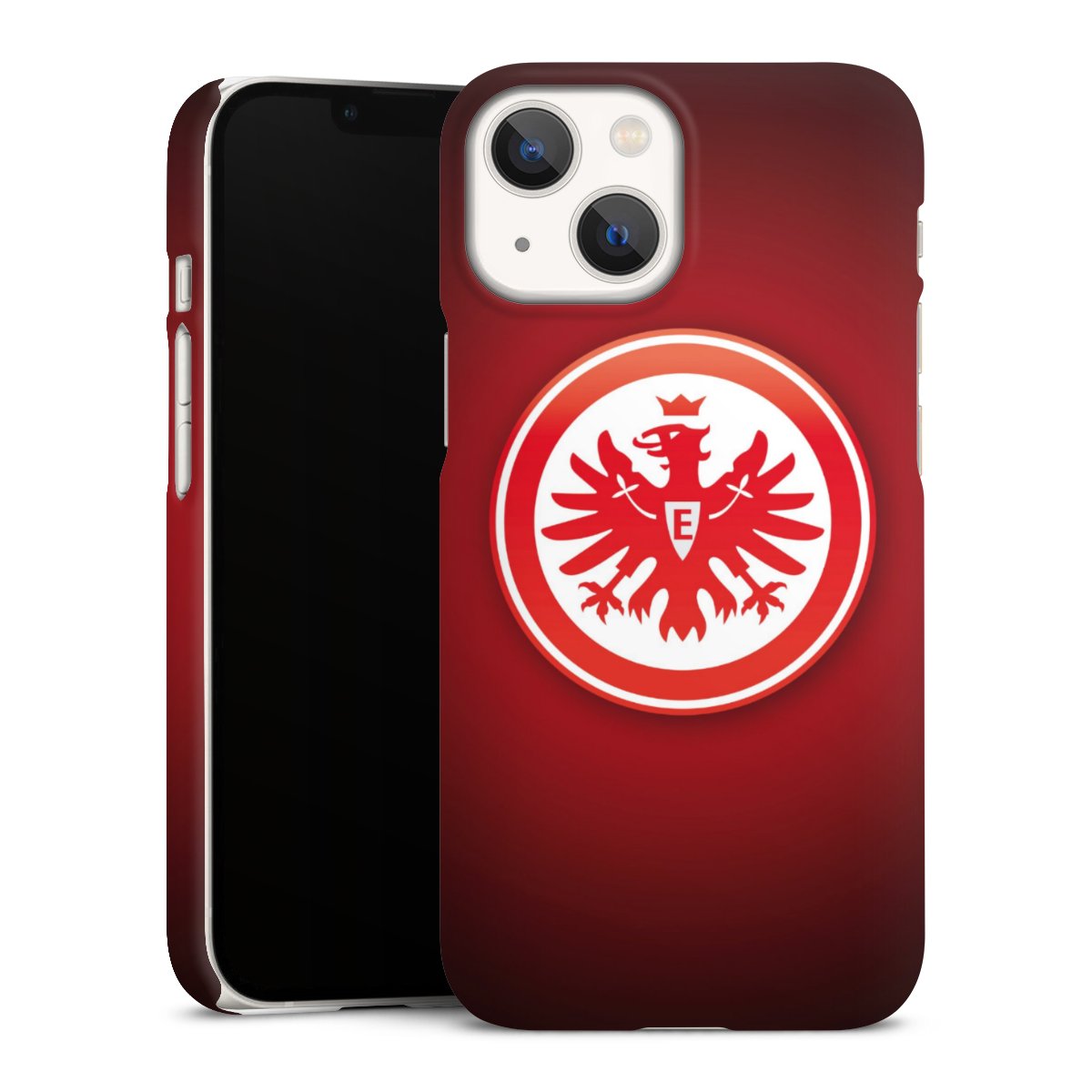 iPhone 13 Mini Handy Premium Case Smartphone Handyhülle Schutzhülle matt Eintracht Frankfurt Official Licensed Product Coat Of Arms Premium Case