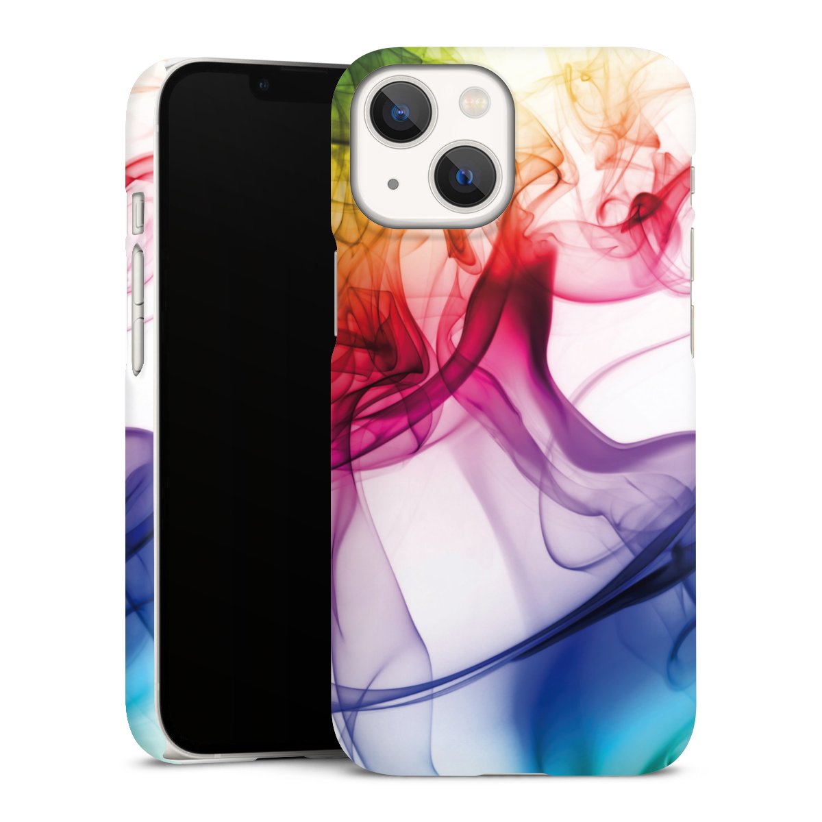 iPhone 13 Mini Handy Premium Case Smartphone Handyhülle Schutzhülle matt Water Colour Rainbow Premium Case