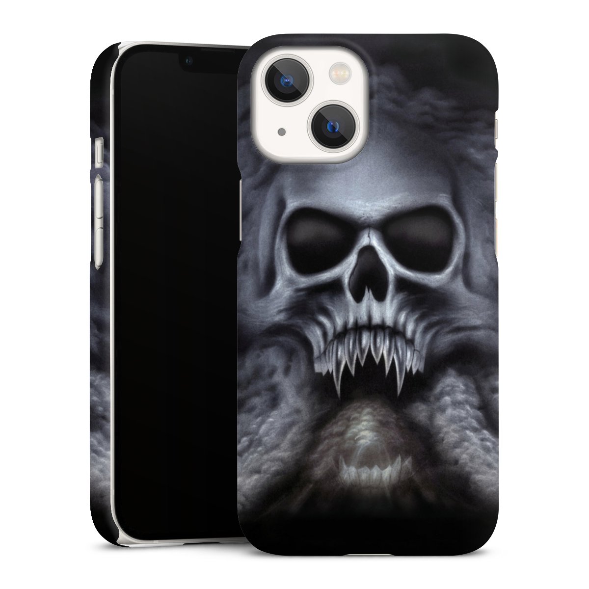 iPhone 13 Mini Handy Premium Case Smartphone Handyhülle Schutzhülle matt Totenkopf Skull Premium Case