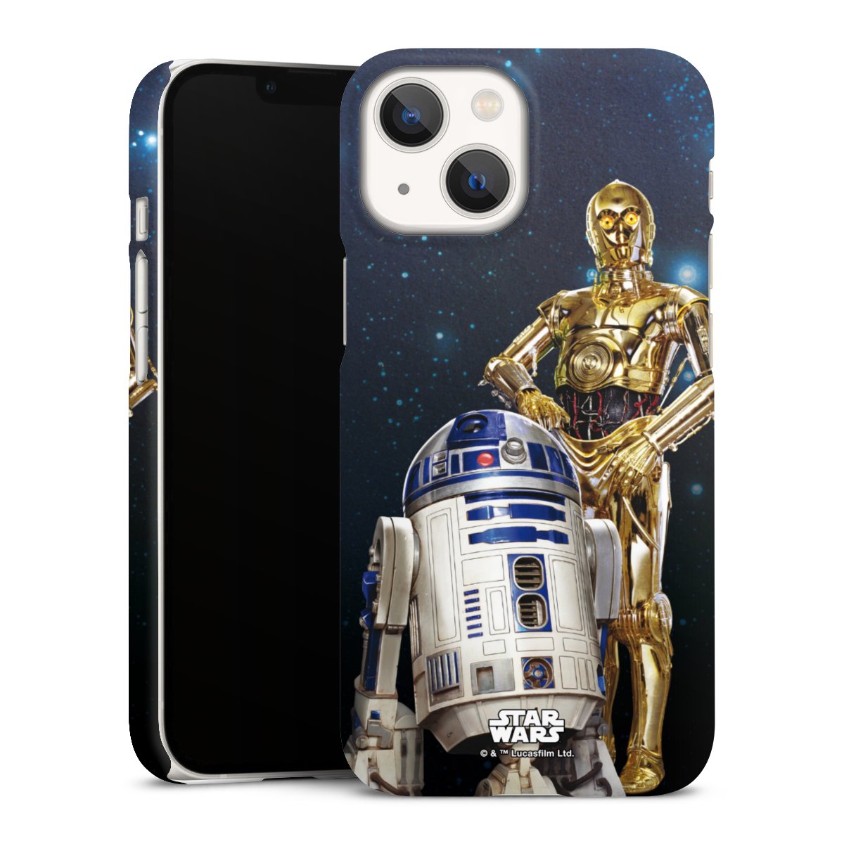 iPhone 13 Mini Handy Premium Case Smartphone Handyhülle Schutzhülle matt Weltall Star Wars R2d2 Premium Case