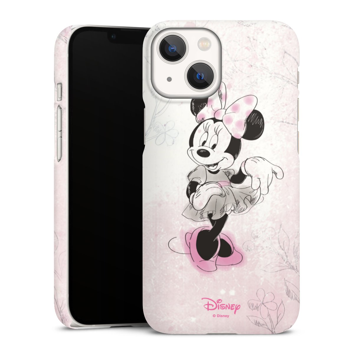 iPhone 13 Mini Handy Premium Case Smartphone Handyhülle Schutzhülle matt Disney Minnie Mouse Vintage Premium Case