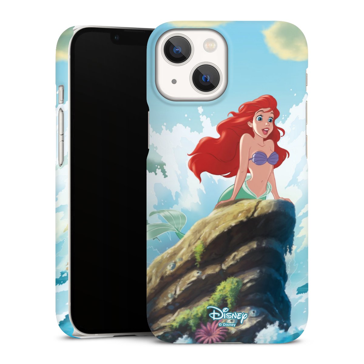 iPhone 13 Mini Handy Premium Case Smartphone Handyhülle Schutzhülle matt Mermaid Arielle Die Meerjungfrau Official Licensed Product Premium Case