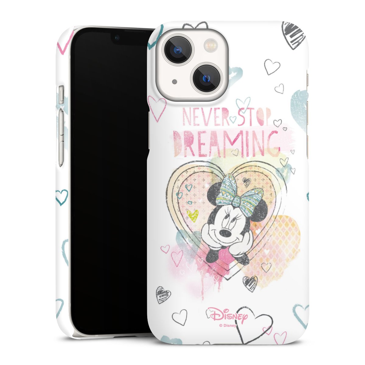 iPhone 13 Mini Handy Premium Case Smartphone Handyhülle Schutzhülle matt Disney Official Licensed Product Minnie Mouse Premium Case