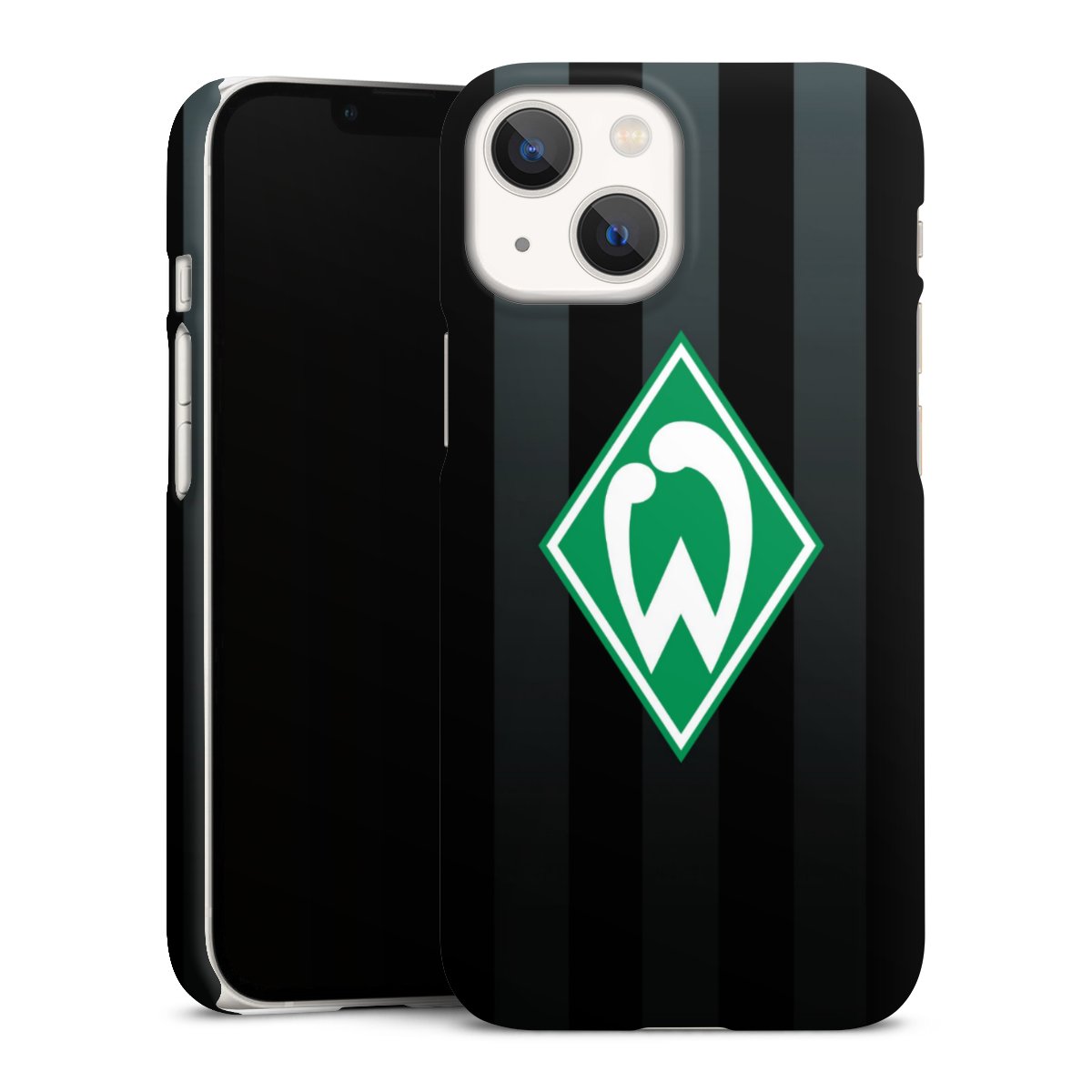 iPhone 13 Mini Handy Premium Case Smartphone Handyhülle Schutzhülle matt Stripes Sv Werder Bremen Official Licensed Product Premium Case