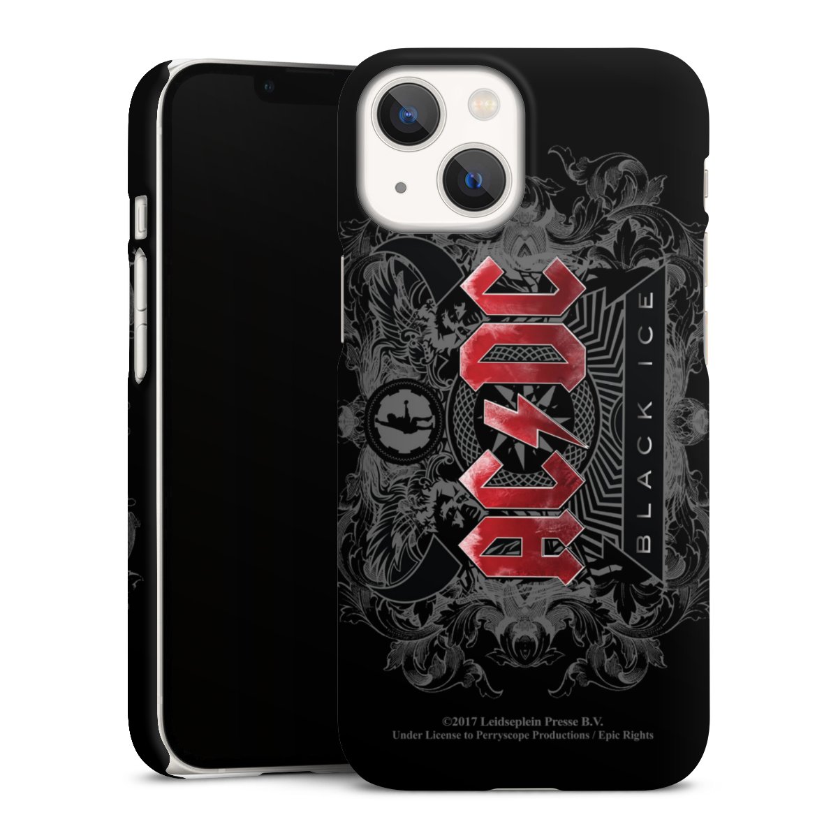 iPhone 13 Mini Handy Premium Case Smartphone Handyhülle Schutzhülle matt Merchandise Black Ice Acdc Premium Case