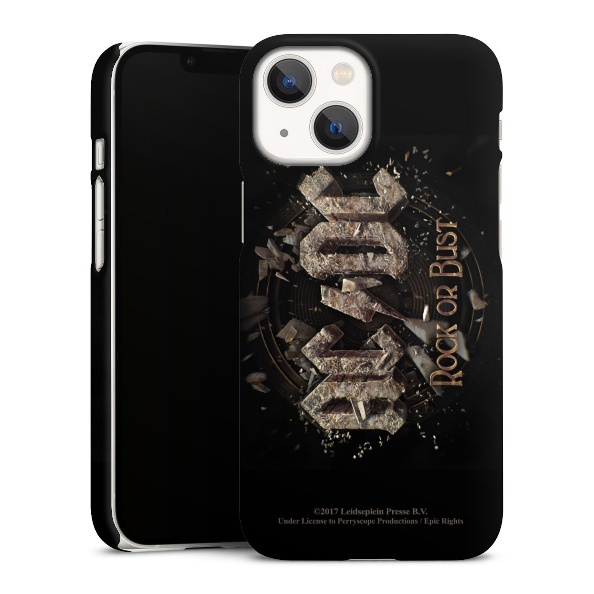 iPhone 13 Mini Handy Premium Case Smartphone Handyhülle Schutzhülle matt Acdc Official Licensed Product Rock Or Bust Premium Case