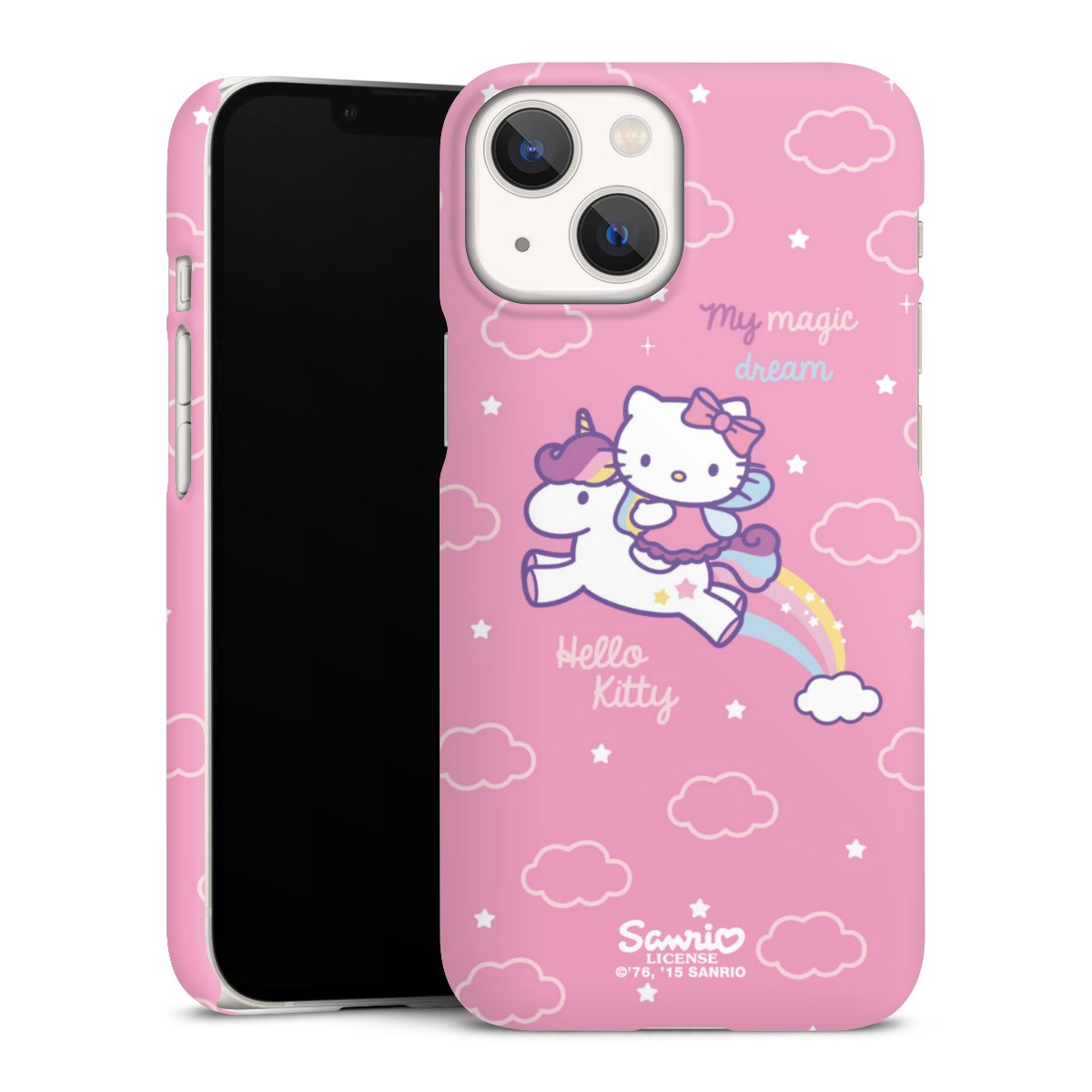 iPhone 13 Mini Handy Premium Case Smartphone Handyhülle Schutzhülle matt Einhorn Official Licensed Product Hello Kitty Premium Case