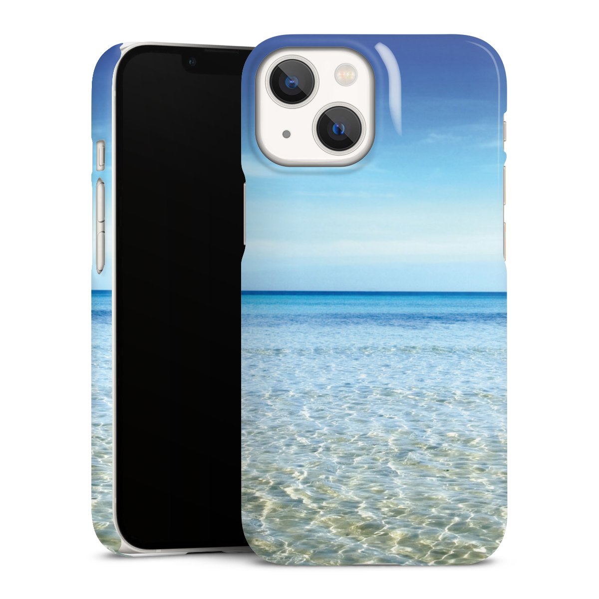 iPhone 13 Mini Handy Premium Case Smartphone Handyhülle Schutzhülle glänzend Urlaub Sky Ocean Premium Case