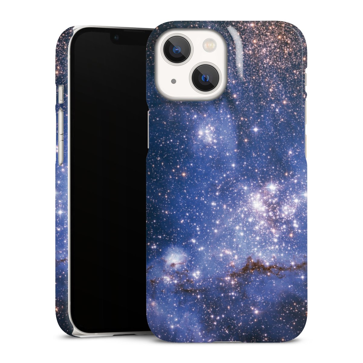 iPhone 13 Mini Handy Premium Case Smartphone Handyhülle Schutzhülle glänzend Weltall Galaxy Weltraum Premium Case