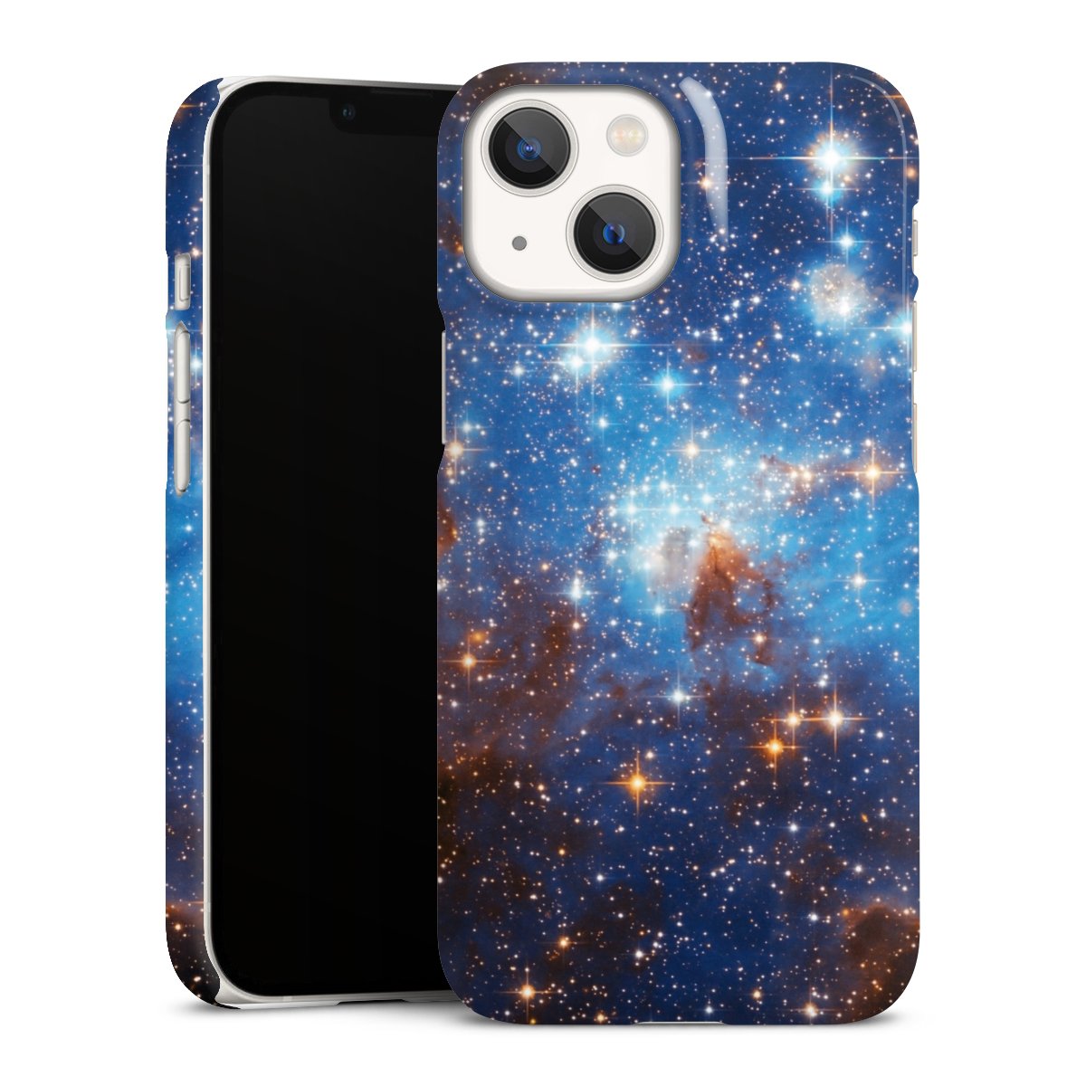 iPhone 13 Mini Handy Premium Case Smartphone Handyhülle Schutzhülle glänzend Star Weltall Galaxy Premium Case