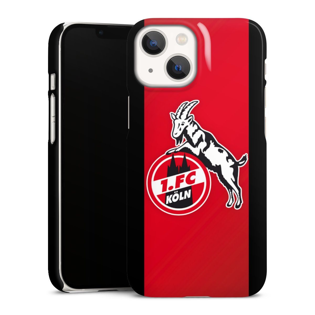 iPhone 13 Mini Handy Premium Case Smartphone Handyhülle Schutzhülle glänzend Official Licensed Product Billy Goat Hennes 1. Fc Köln Premium Case