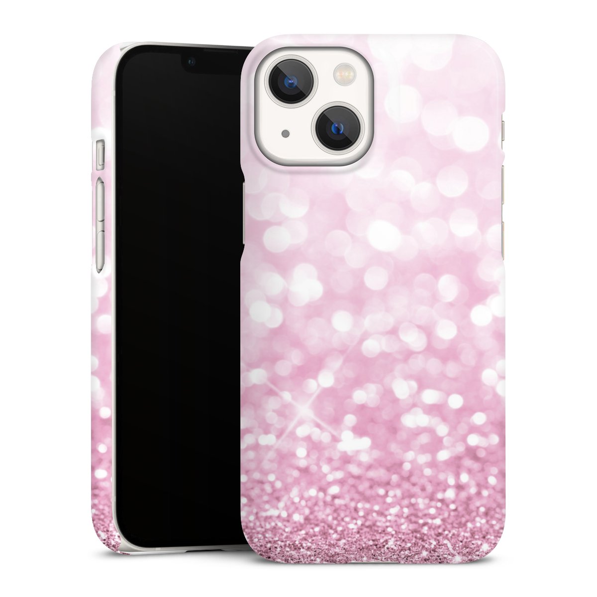 iPhone 13 Mini Handy Premium Case Smartphone Handyhülle Schutzhülle glänzend Glitzer Pink Shine Premium Case