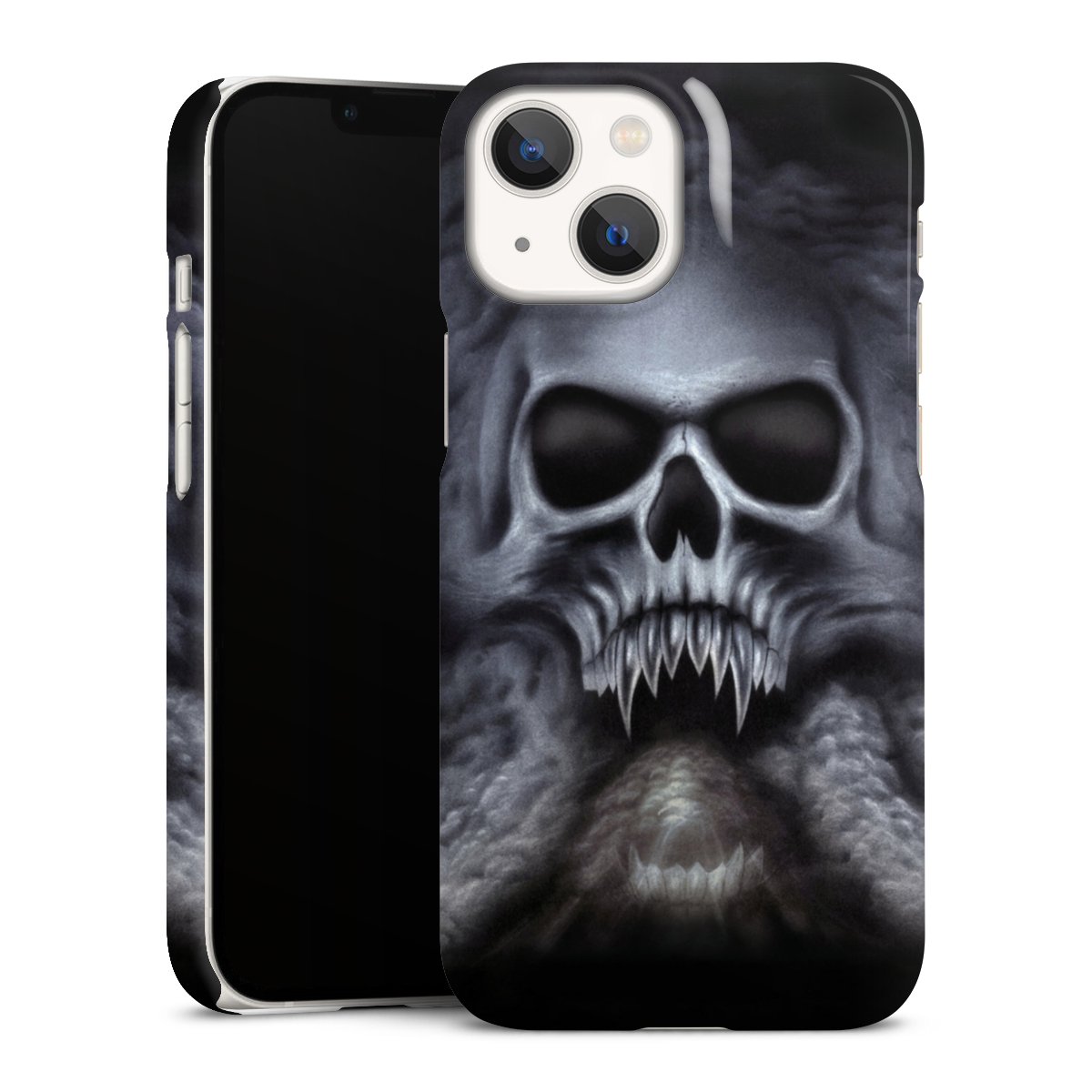 iPhone 13 Mini Handy Premium Case Smartphone Handyhülle Schutzhülle glänzend Totenkopf Skull Premium Case