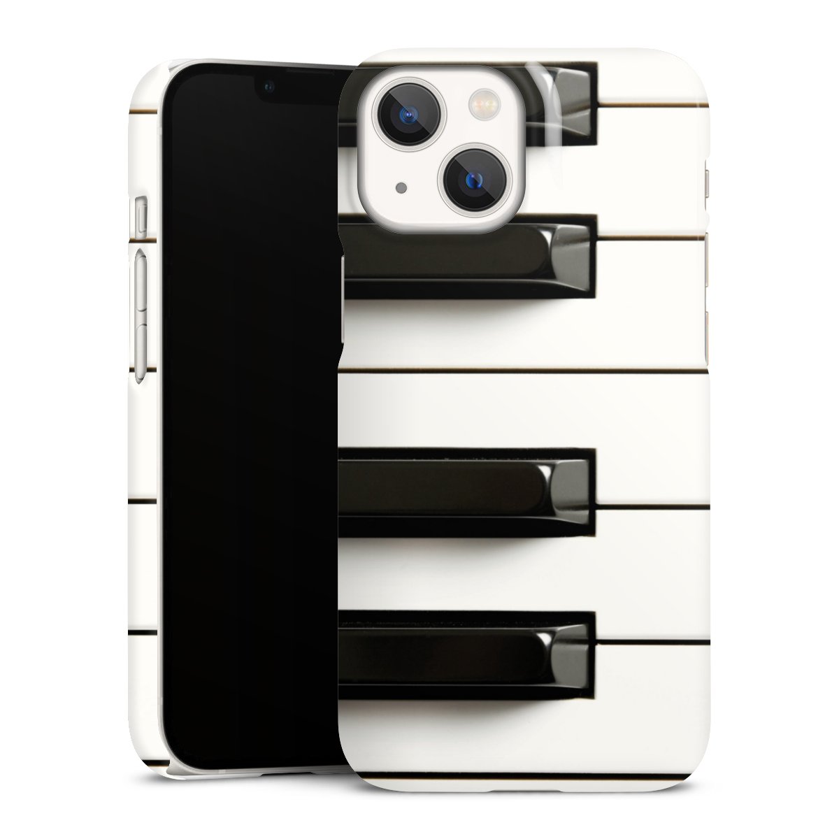 iPhone 13 Mini Handy Premium Case Smartphone Handyhülle Schutzhülle glänzend Klavier Piano Music Premium Case