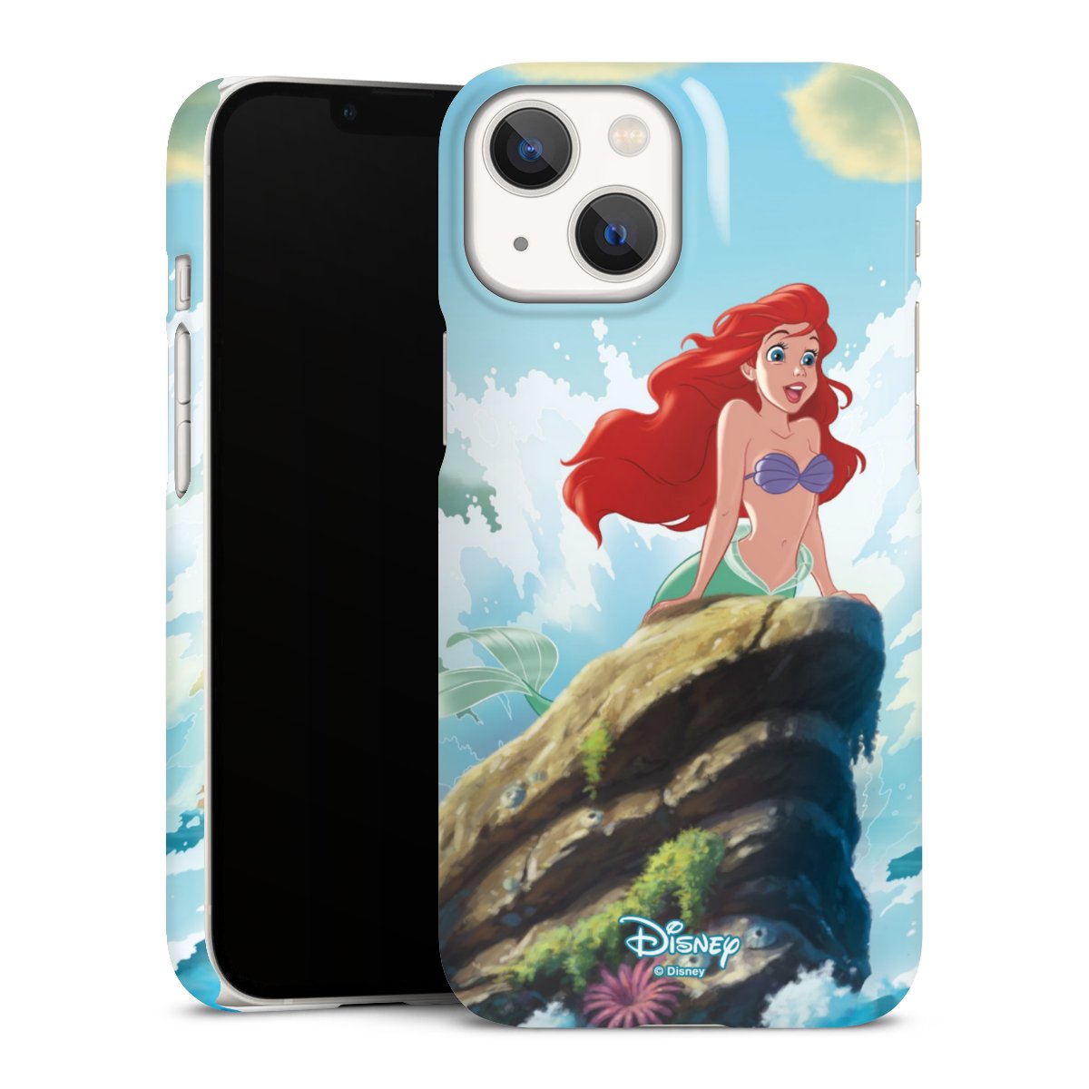 iPhone 13 Mini Handy Premium Case Smartphone Handyhülle Schutzhülle glänzend Mermaid Arielle Die Meerjungfrau Official Licensed Product Premium Case