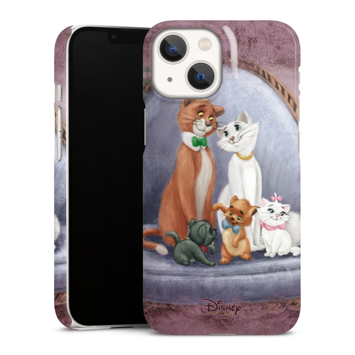 iPhone 13 Mini Handy Premium Case Smartphone Handyhülle Schutzhülle glänzend Official Licensed Product Disney Aristocats Premium Case